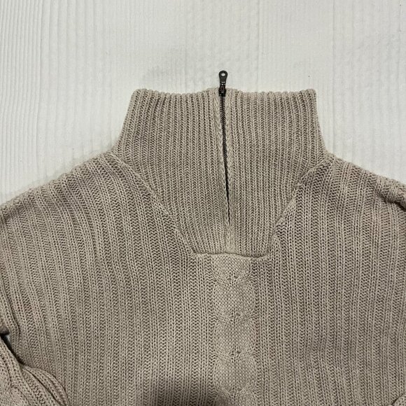 NU-IN Quarter-Zip Cable-Knit Pullover - Picture 5 of 11